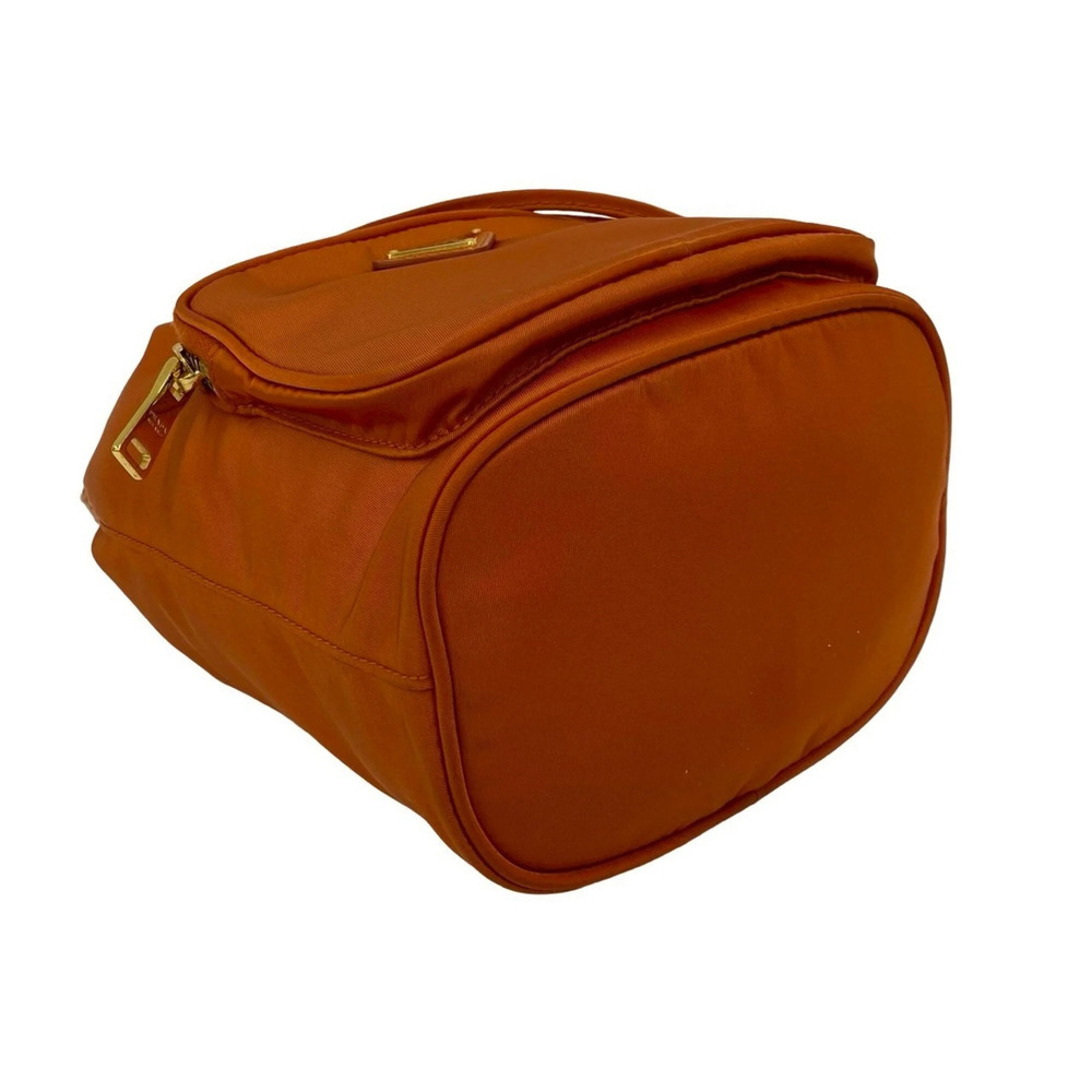 PRADA Orange Leather Saffiano Shoulder Bag - Picture 7 of 10